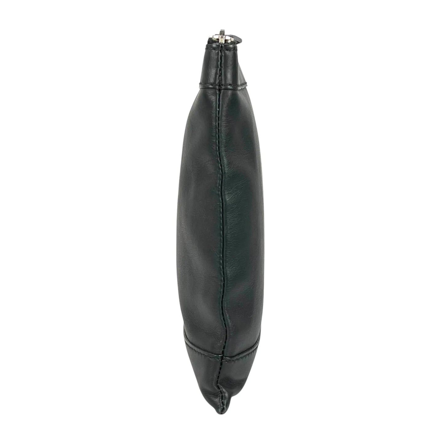 BALENCIAGA Logo Leather Clutch Bag - Black 