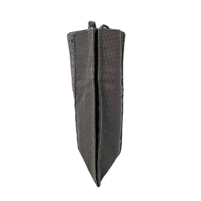 HERMES Air Line Canvas Shoulder Bag - Grey 