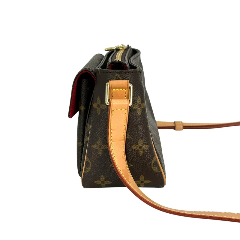 LOUIS VUITTON Viva Cite PM Monogram Canvas Shoulder Bag - Dark Brown 