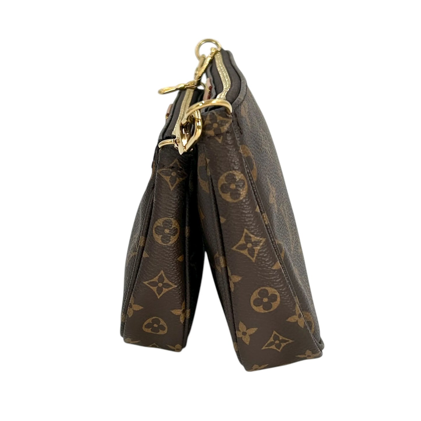 LOUIS VUITTON ミュルティ ポシェット アクセソワール モノグラムキャンバス ショルダーバッグ - ダークブラウン