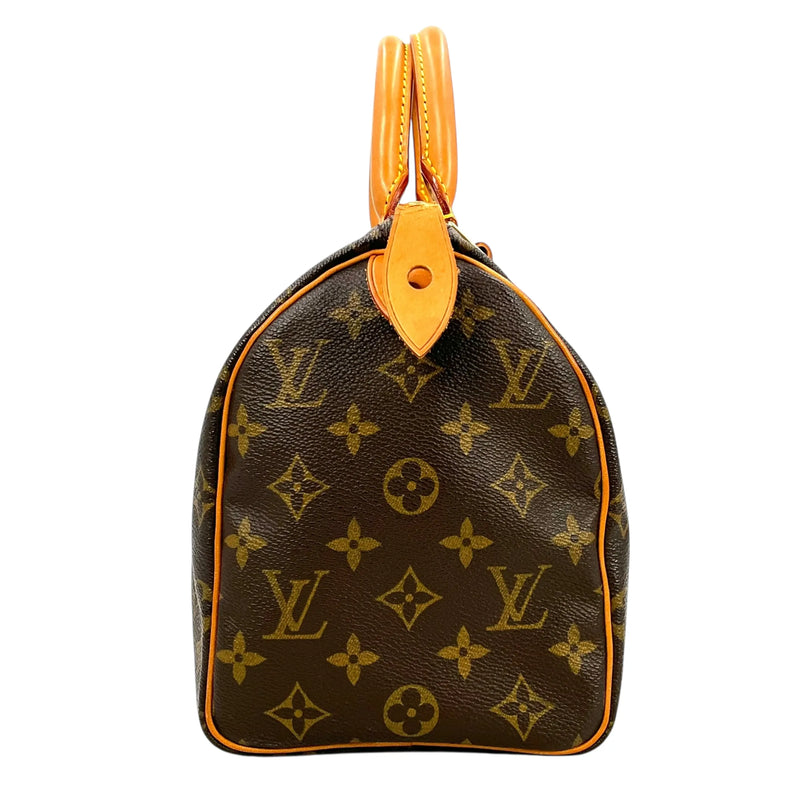 Louis Vuitton スピーディ25 モノグラム キャンバス ハンドバッグ - ブラウン