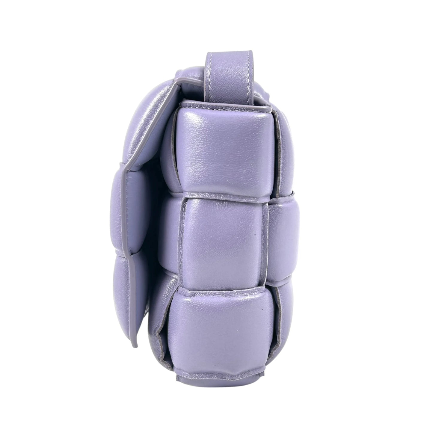 BOTTEGA VENETA Padded Cassette Bag Lambskin Shoulder Bag - Purple 
