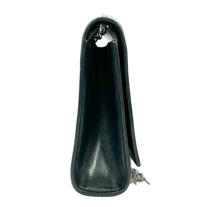 Saint Laurent ケイト タッセル ミディアム レザー チェーンショルダーバッグ - ブラック