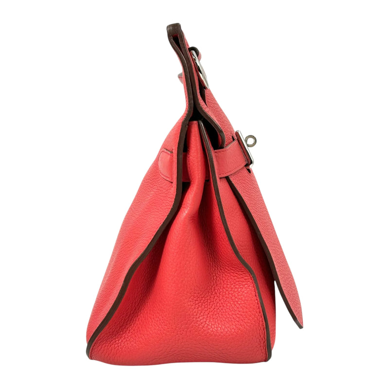 Hermès Gypsiere 37 Shoulder Bag in Taurillon Clemence Leather with N Stamp (2010) - Red 