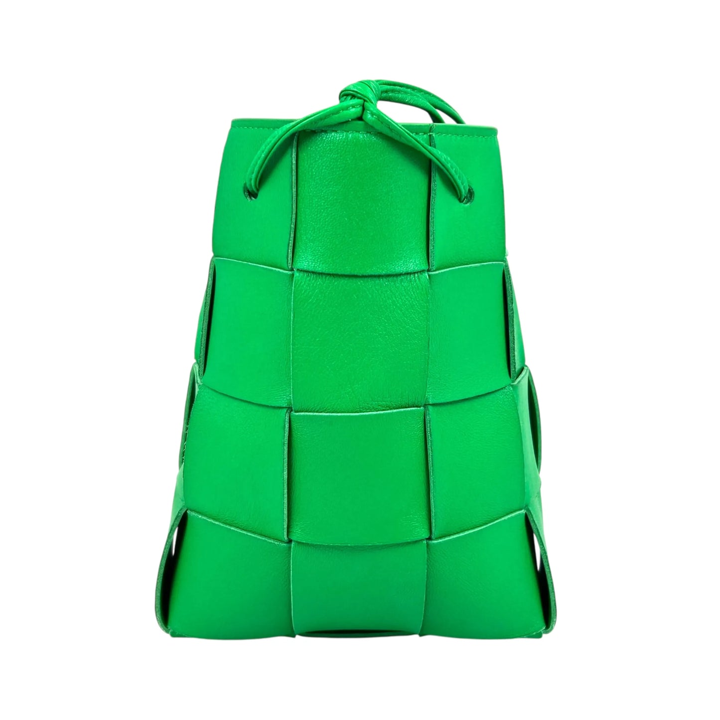 BOTTEGA VENETA Small Cassette Bucket Bag in Intrecciato Leather - Green 