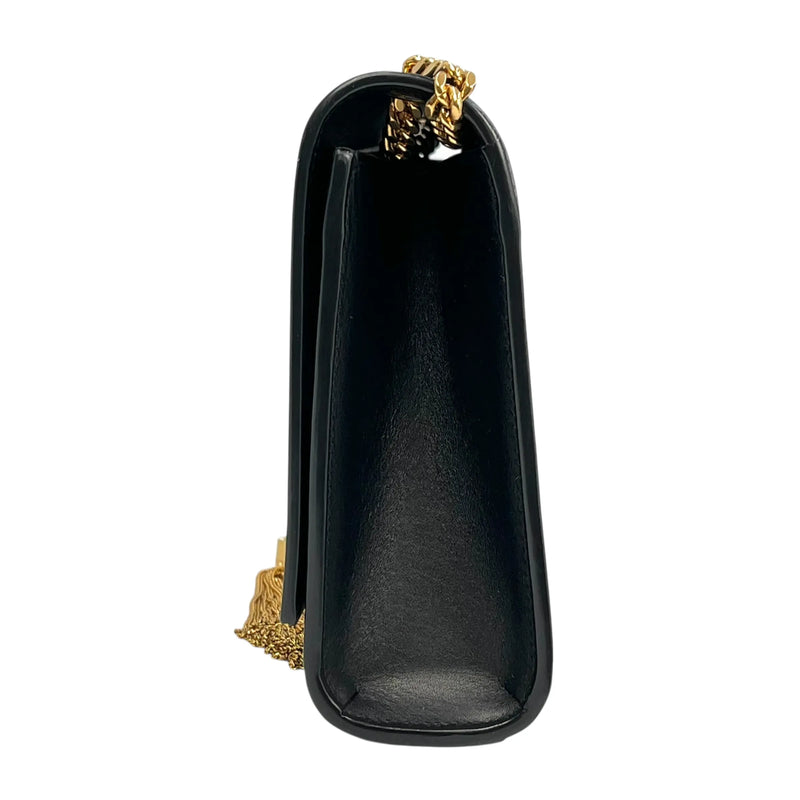 Saint Laurent Kate Tassel Medium Leather Chain Shoulder Bag - Black 
