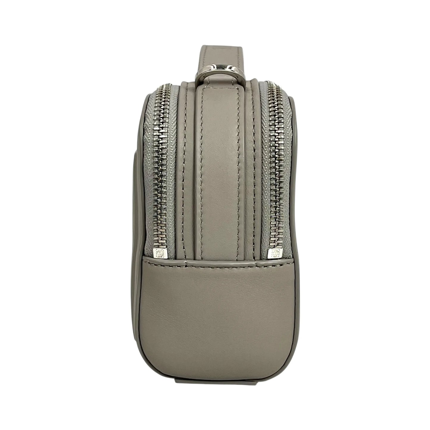 LOEWE Crossbody Camera Bag Mini Calfskin Shoulder Bag - Grey 