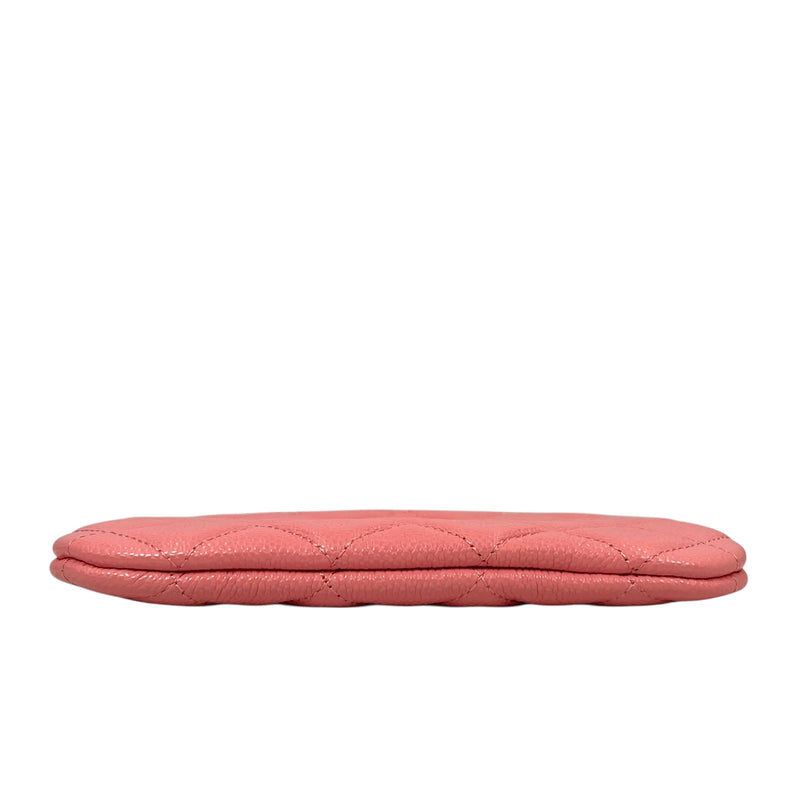 CHANEL Matelassé Caviar Skin Classic Mini Pouch - Pink