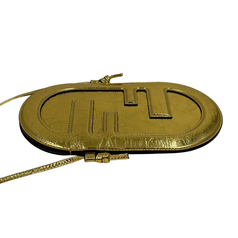 FENDI レザー フォンケース ショルダーバッグ - ゴールド
