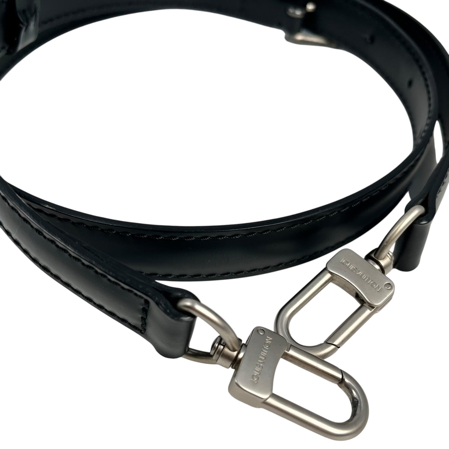 Louis Vuitton Black Leather Strap - Black - 09769 