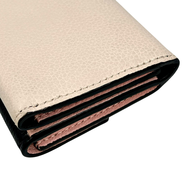 Louis Vuitton Portefeuille Rock Mini Tri-fold Compact Wallet - Beige x Black