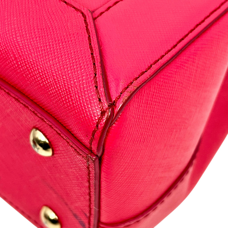 MCM Leather Handbag/Shoulder Bag - Pink 