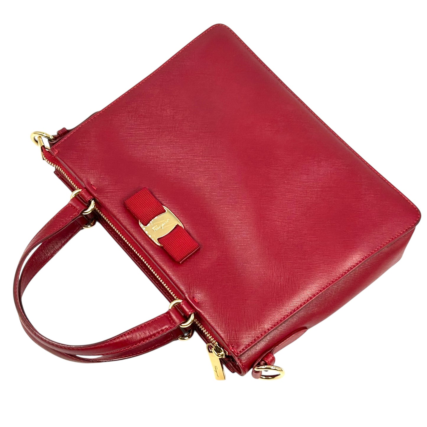 Salvatore Ferragamo ヴァラ ボン ハンドバッグ - レッド