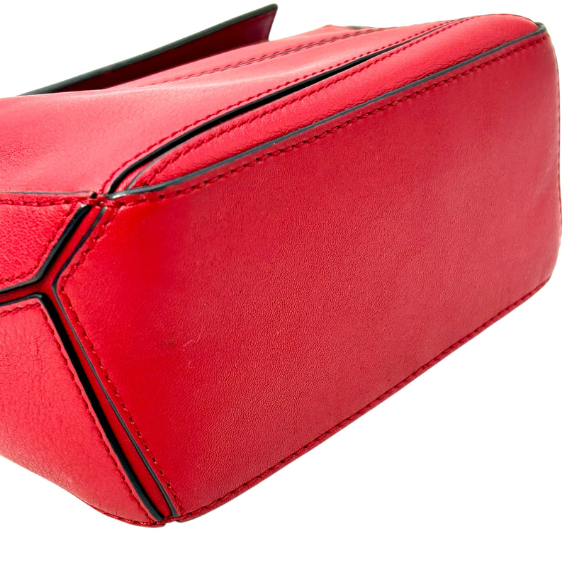 LOEWE パズルバッグ ミニバッグ ハンドバッグ - レッド