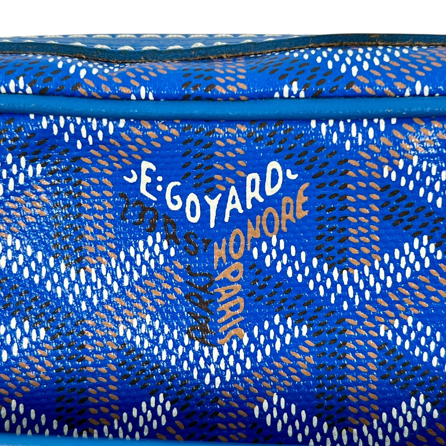 HOLD GOYARD Gap Vert PM Shoulder Bag - Blue 
