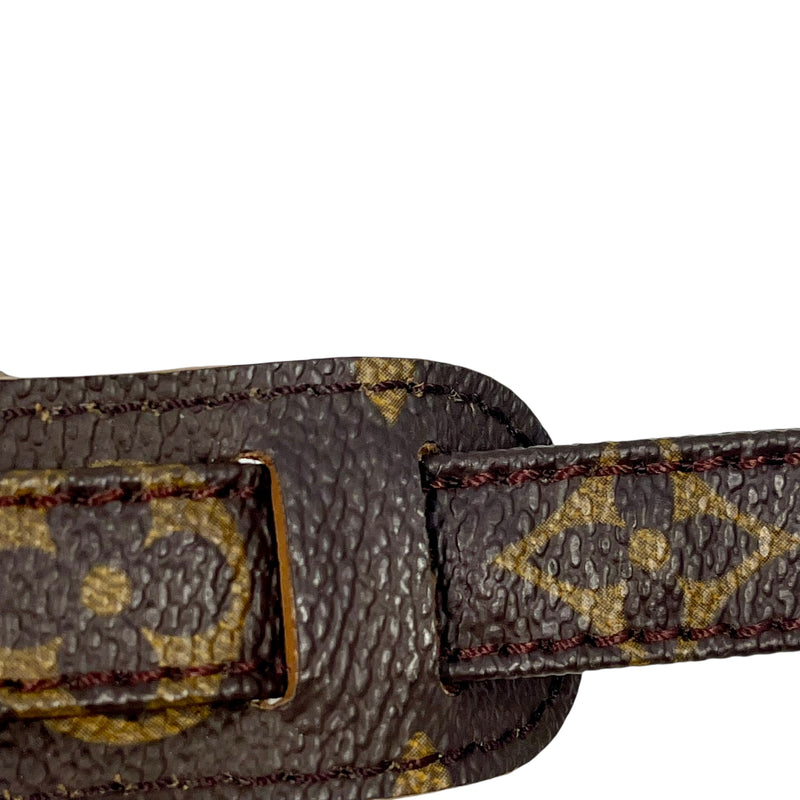 Louis Vuitton Monogram Canvas and Leather Shoulder Strap 101cm - Dark Brown - 32548 