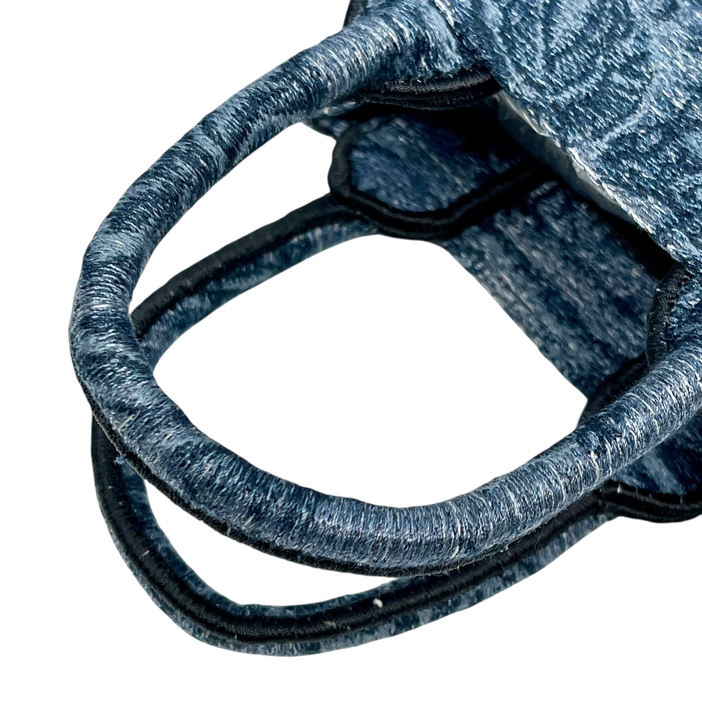 Dior Book Tote Mini Phone Bag Handbag Shoulder Bag - Blue x Black 