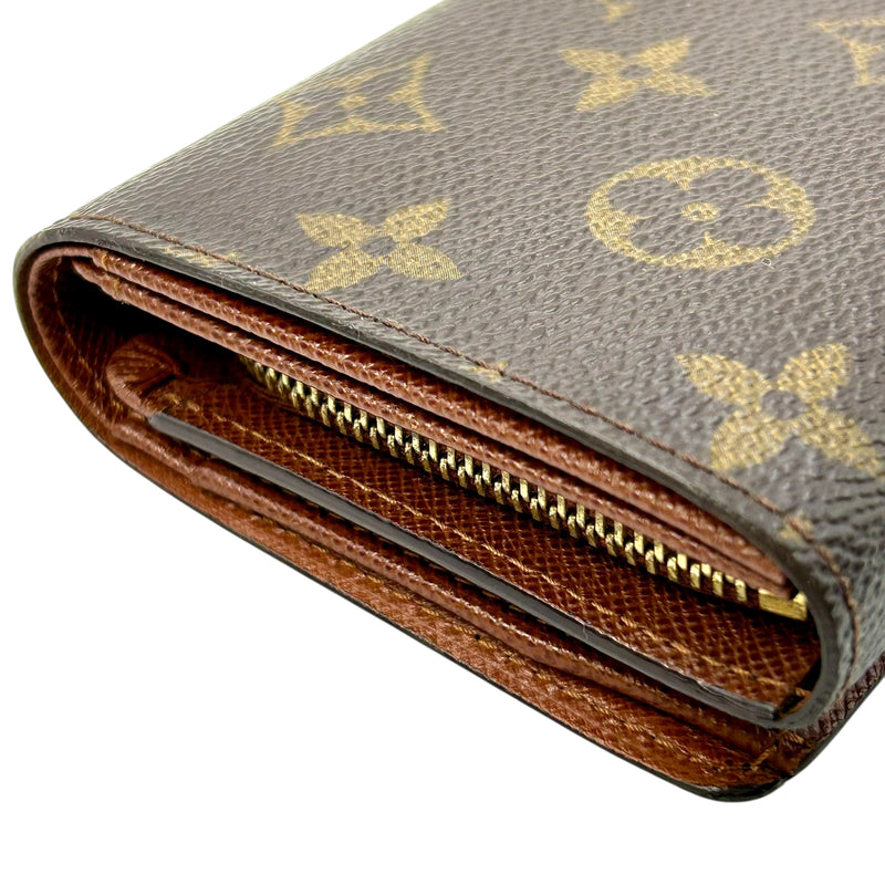 Louis Vuitton Monogram Canvas Porte Monnaie Bi-fold Compact Wallet - 32422 