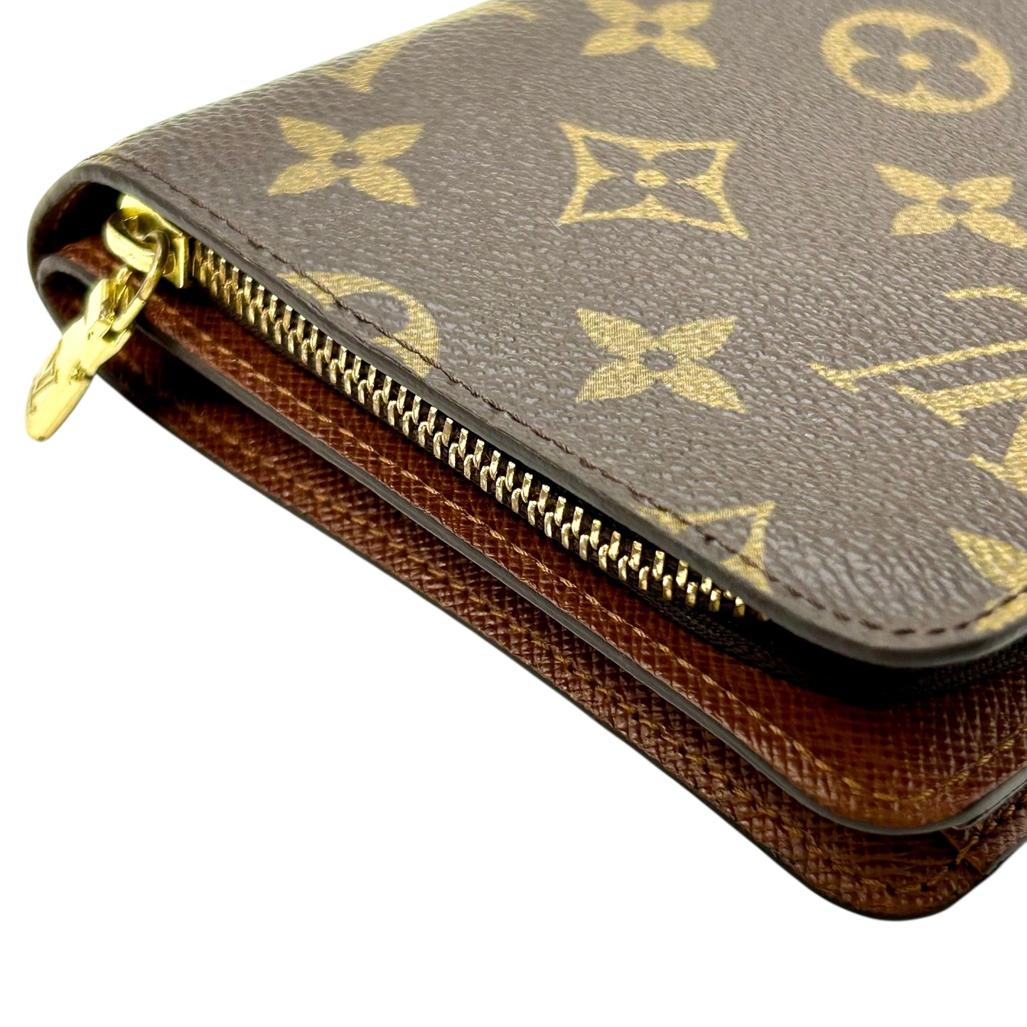 Louis Vuitton Monogram Canvas Portefeuille Porte Papier Zip Bifold Compact Wallet - Brown - 32441 