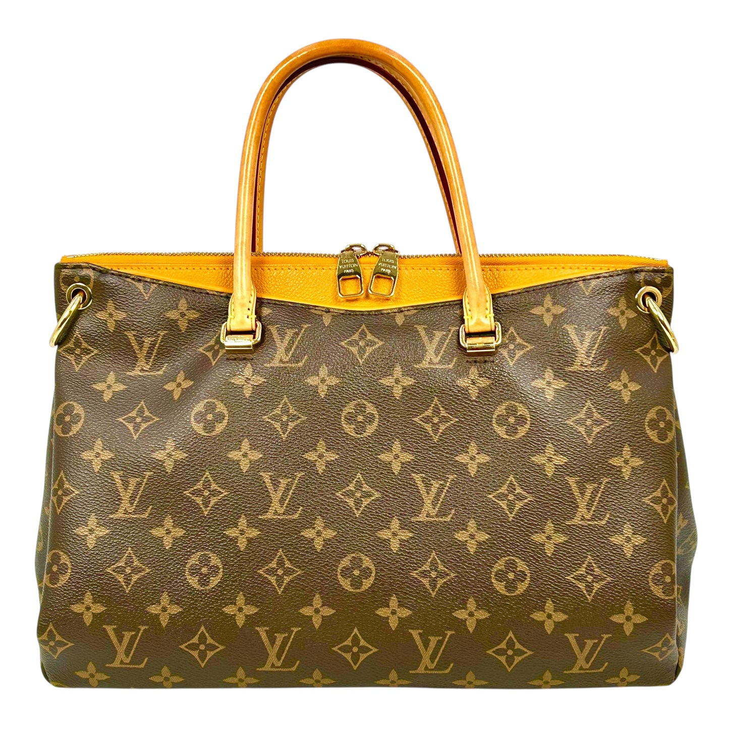 Louis Vuitton モノグラム キャンバス パラス サフラン ハンドバッグ トートバッグ - ブラウン