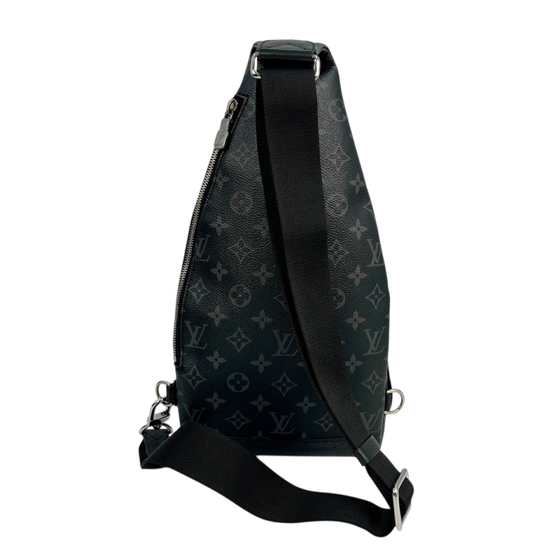 Louis Vuitton Monogram Duo Sling Body Bag - Black 