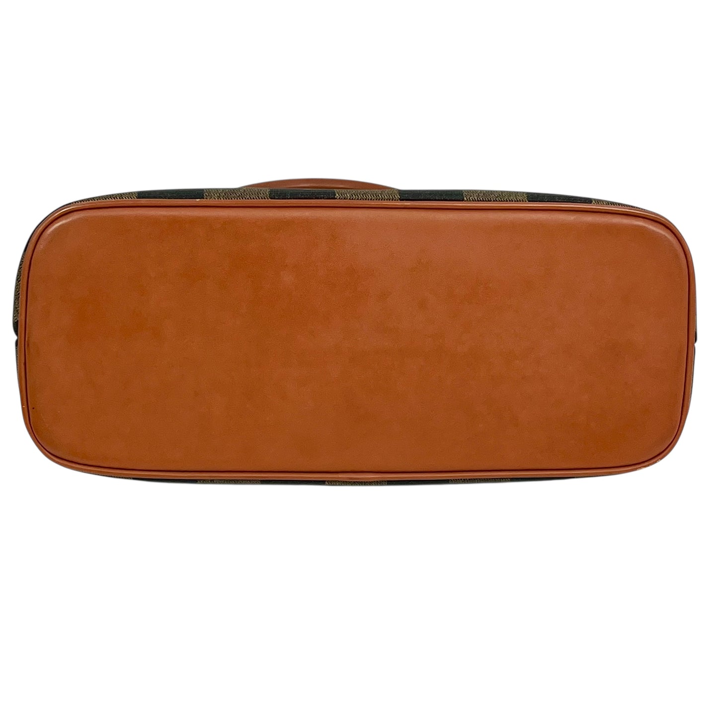 FENDI ペカン ロゴ ストライプ ハンドバッグ - ブラウン