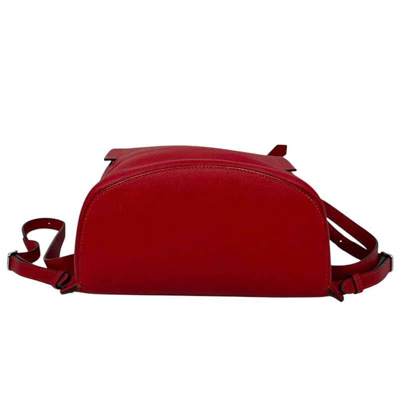 Hermès Sakado GR24 Rouge Kazak Backpack with D Stamp (2000) - Red 
