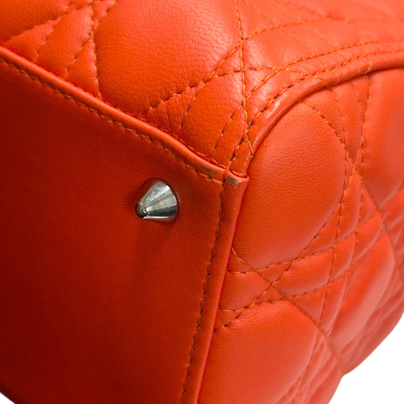 Dior Lady Dior Handbag Shoulder Bag - Orange 