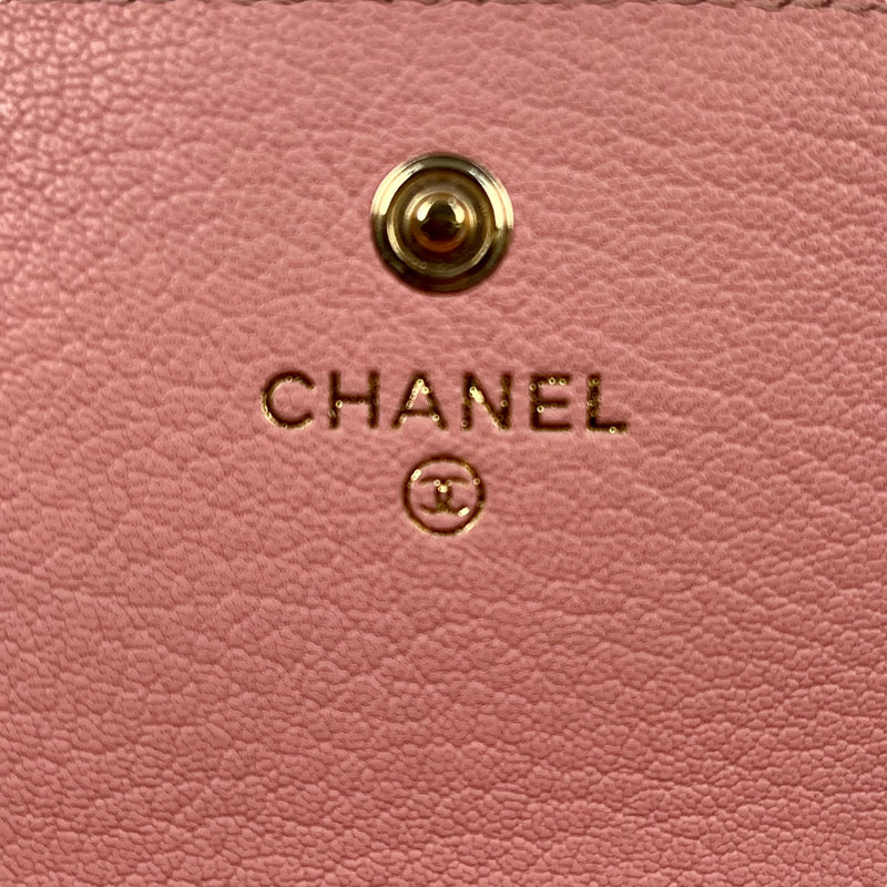 CHANEL キャビアスキン 長財布 ロングウォレット - ピンク