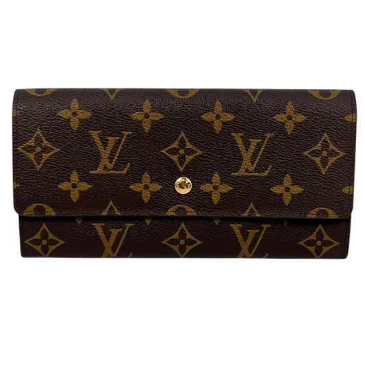 Louis Vuitton Monogram Canvas Porte Monnaie Credit Long Wallet - Brown - 31496 