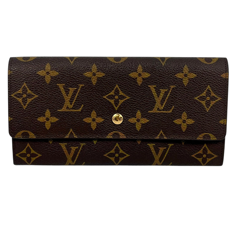 Louis Vuitton モノグラム キャンバス ポルトモネ クレディ 長財布 ロングウォレット - ブラウン - 31496