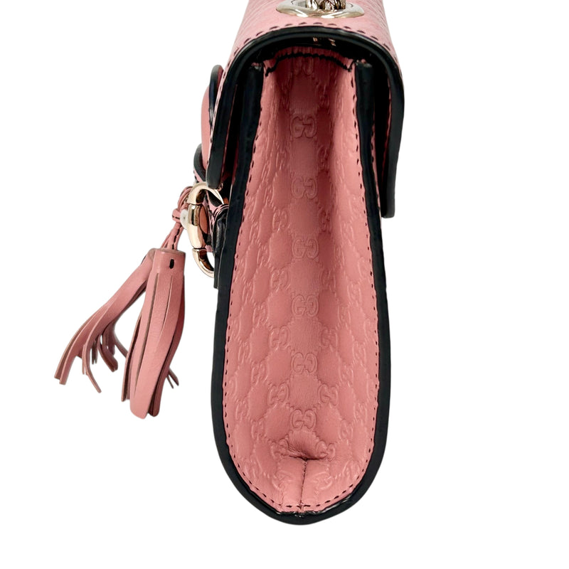 GUCCI Emily Mini Chain Shoulder Bag - Pink 