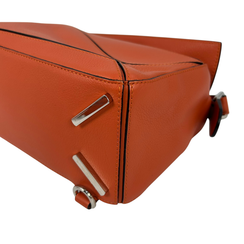 LOEWE Puzzle Bag Small Handbag/Shoulder Bag - Orange 