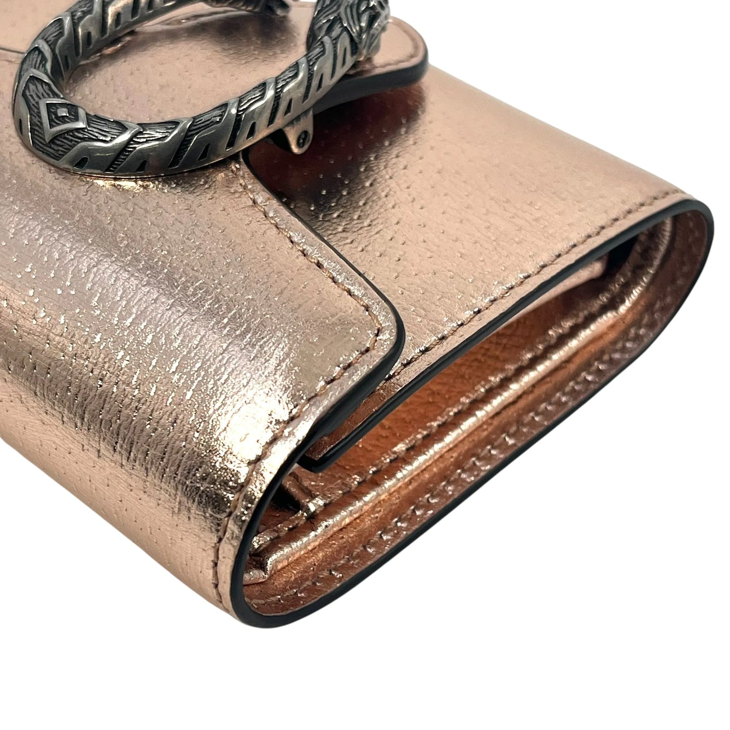 GUCCI Dionysus Bifold Compact Wallet - Pink Gold 