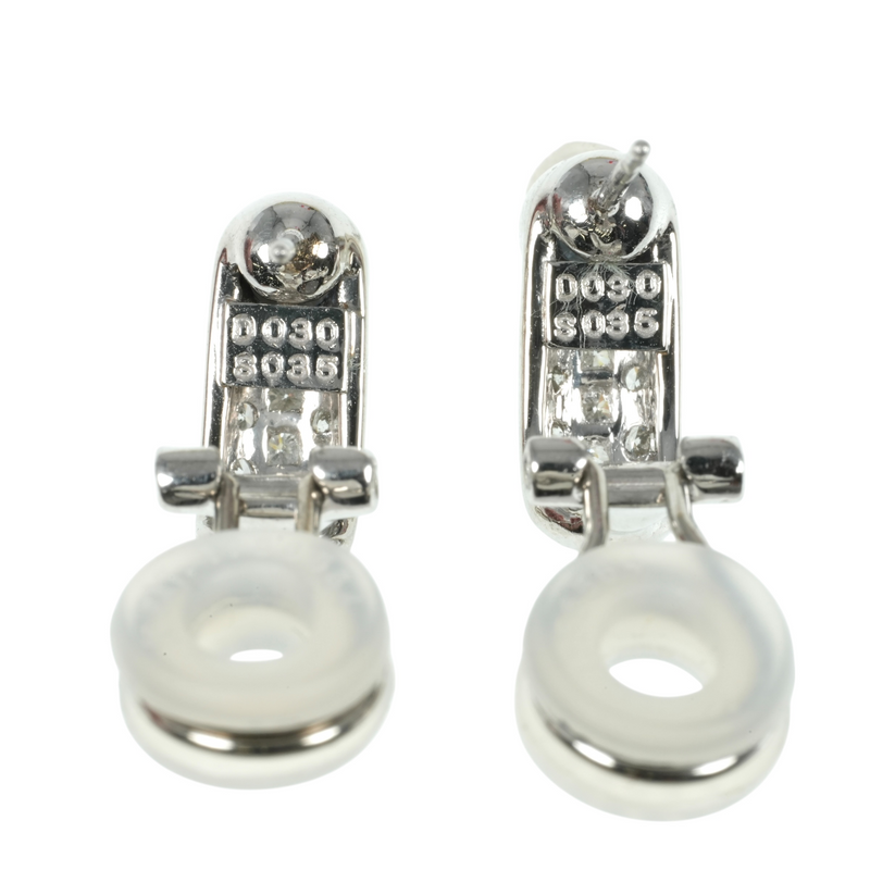 Sapphire Platinum Earrings Jewelry - Pt900 