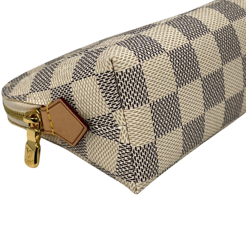 Louis Vuitton Damier Azur Pochette Cosmetic Pouch - White - 30203 