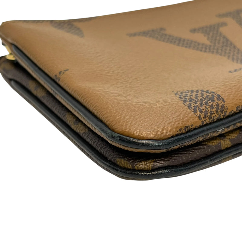 Louis Vuitton モノグラム キャンバス ポシェット アクセソワール チェーンショルダーバッグ - ブラウン × ダークブラウン