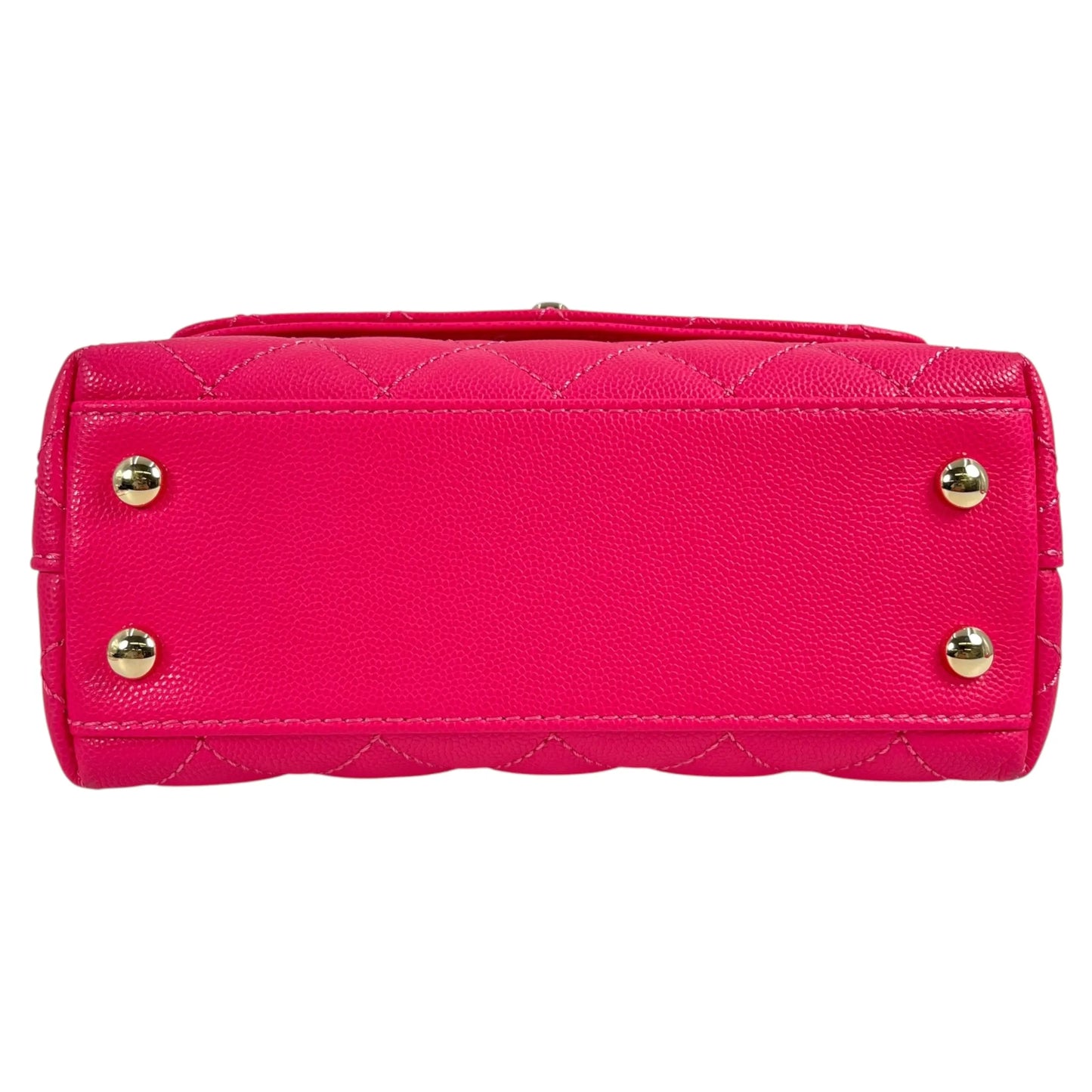 CHANEL ココ ハンドル 19XXS キャビアスキン ハンドバッグ - ピンク