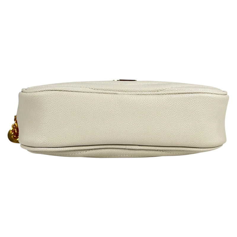 Saint Laurent Lou Mini Shoulder Bag - White 