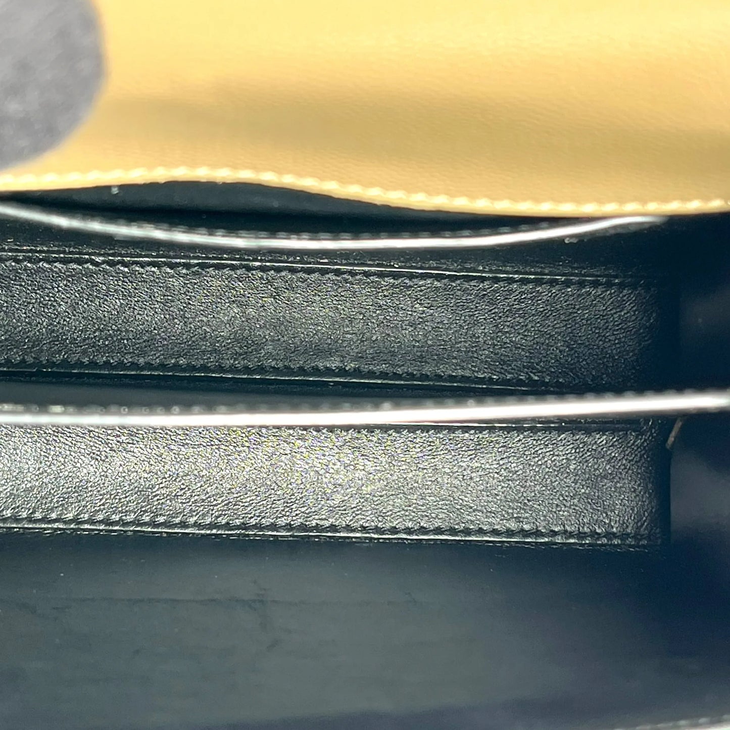 Saint Laurent Cassandra Top Handbag/Shoulder Bag - Beige 