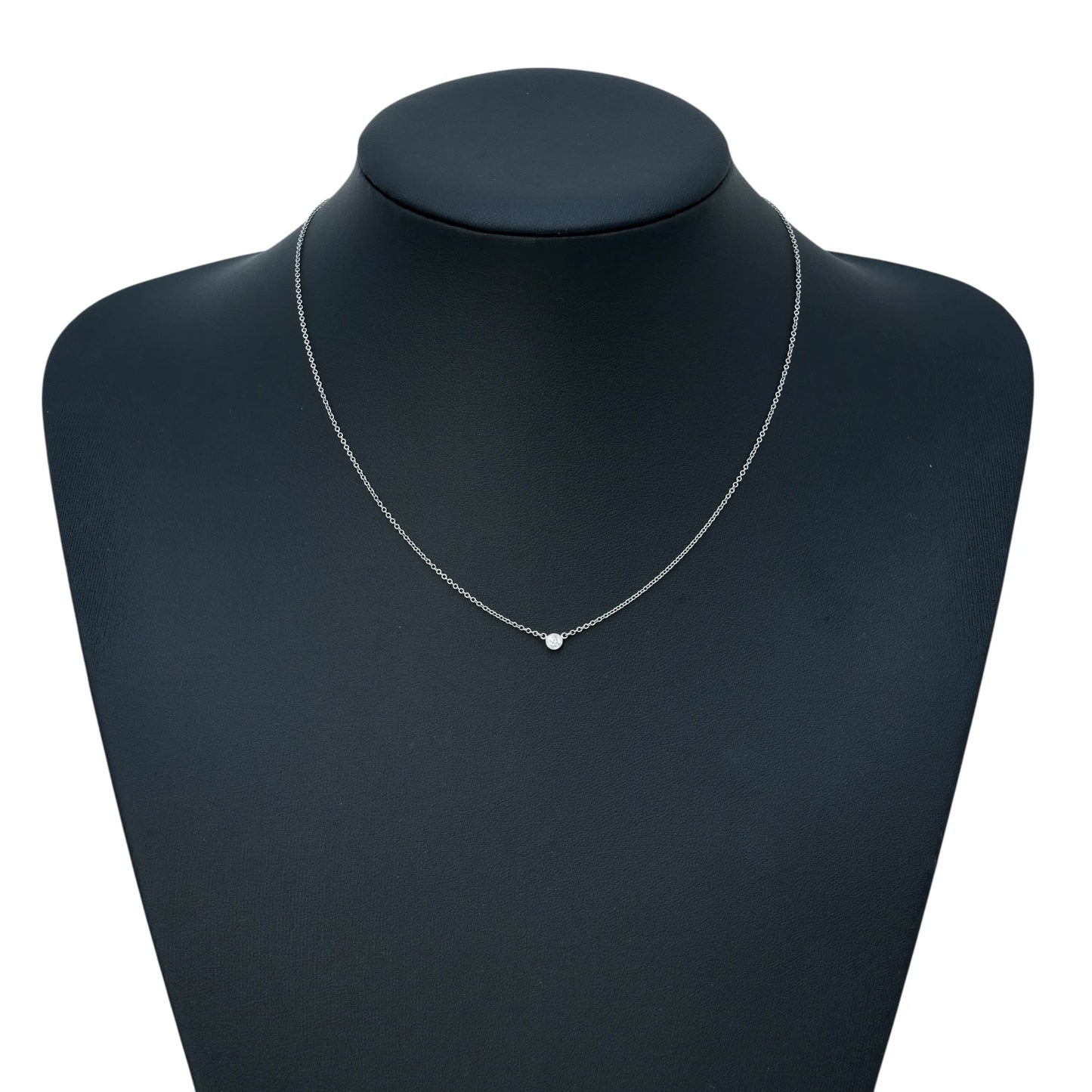 Tiffany & Co バイザヤード ダイヤモンド プラチナ ネックレス - Pt950 - 34185