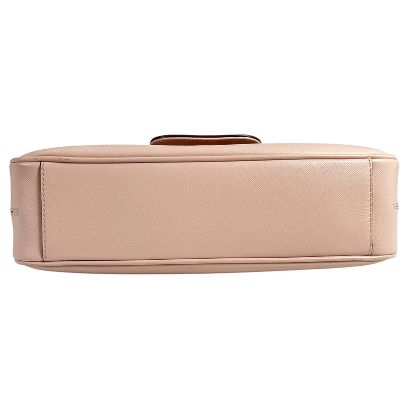 Ferragamo Gancini Leather Shoulder Bag - Pink 