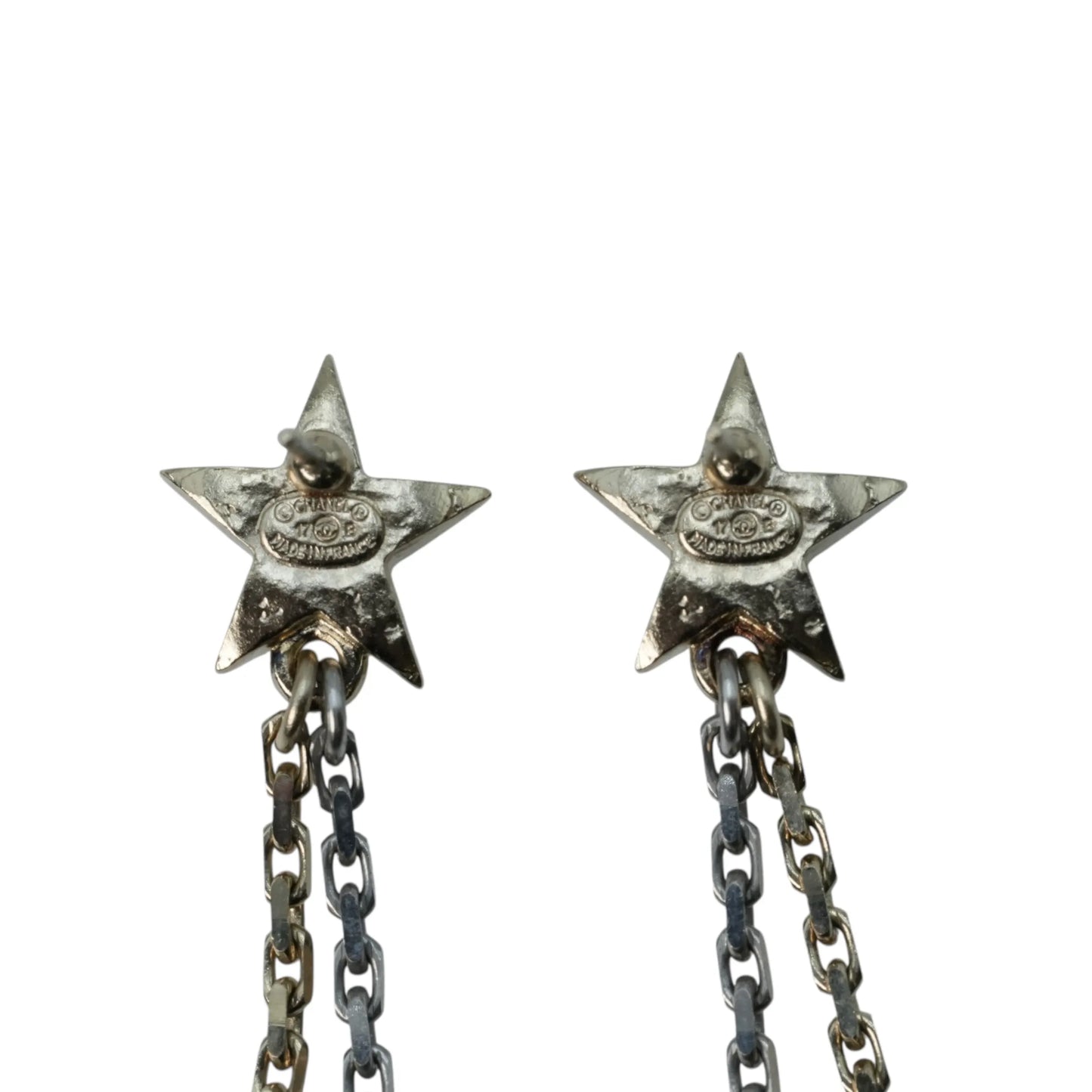 CHANEL Coco Mark Star Moon Earrings - Metal 