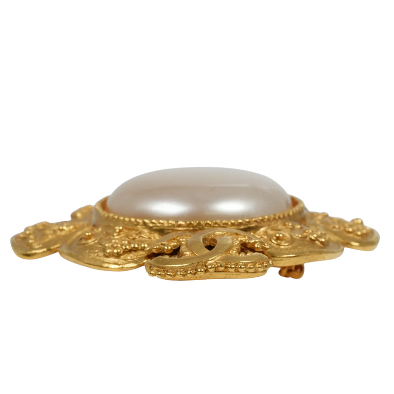 CHANEL フェイクパール ブローチ アクセサリー 96A - メタル - 34617