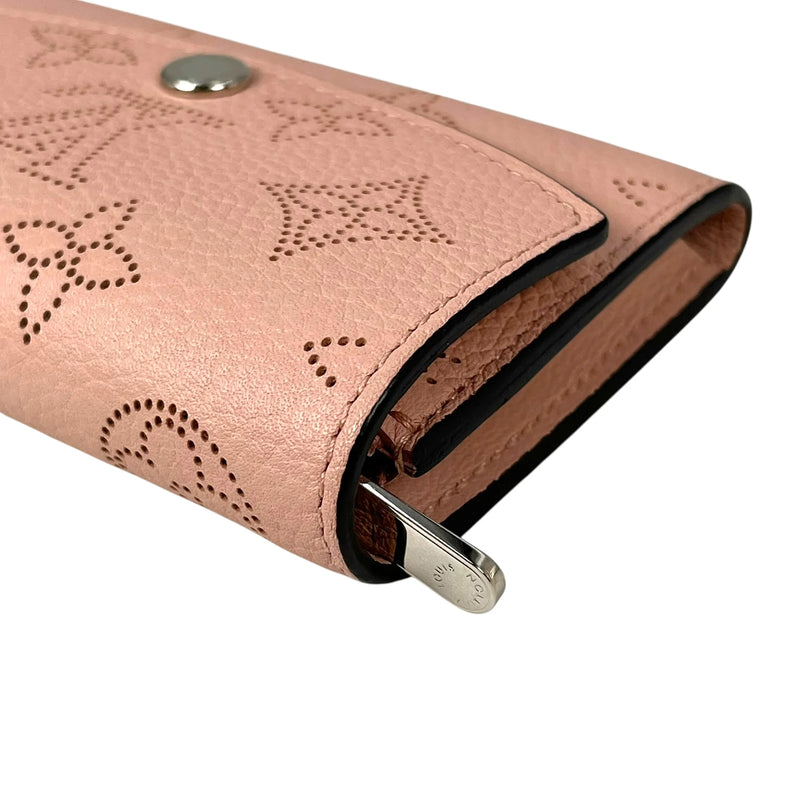 Louis Vuitton Monogram Mahina Perforated Bi-fold Compact Wallet - Pink 