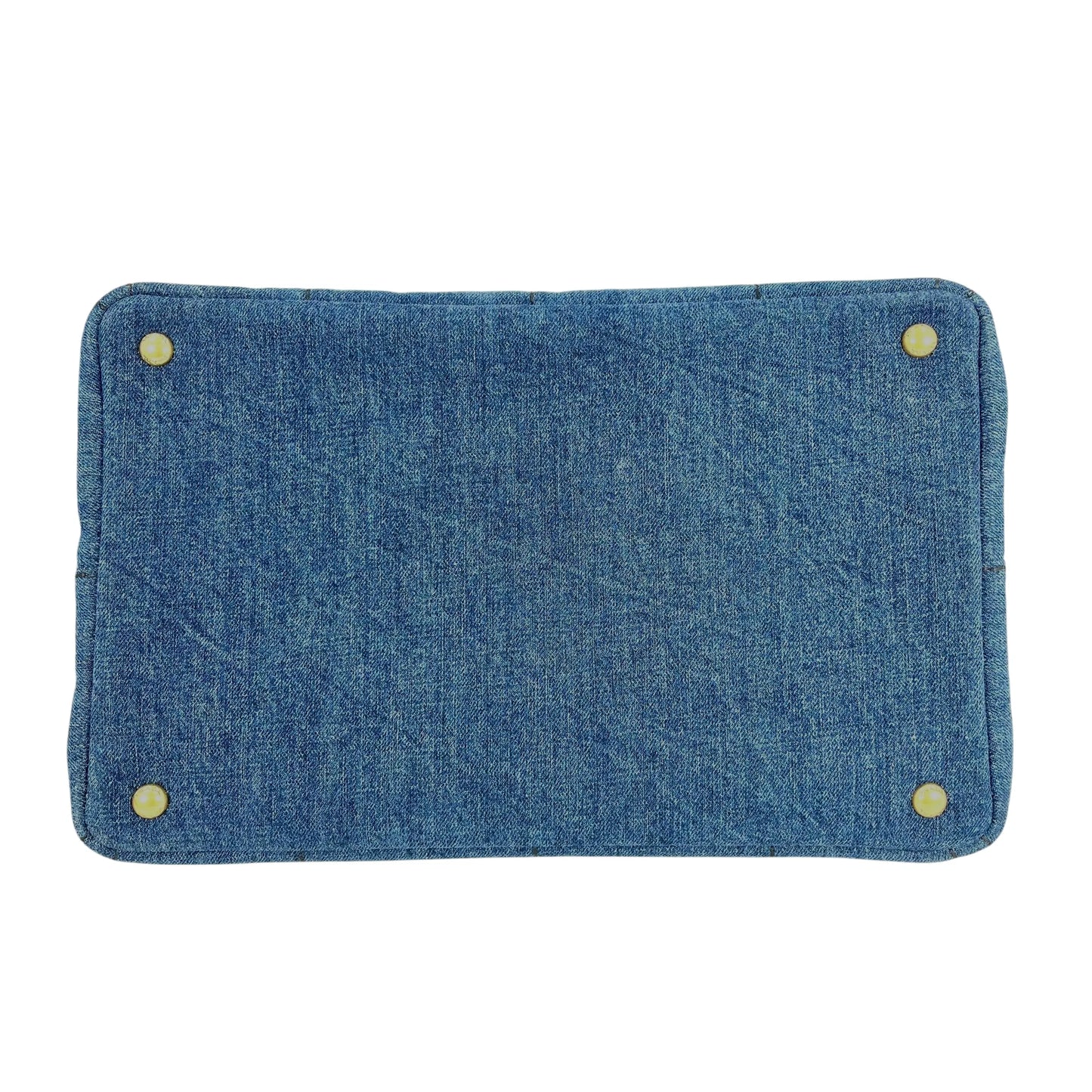 Prada Canapa Denim Tote Bag/Handbag - Blue 