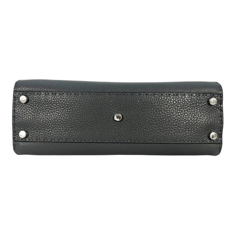 FENDI Peekaboo Leather Handbag/Shoulder Bag - Grey 