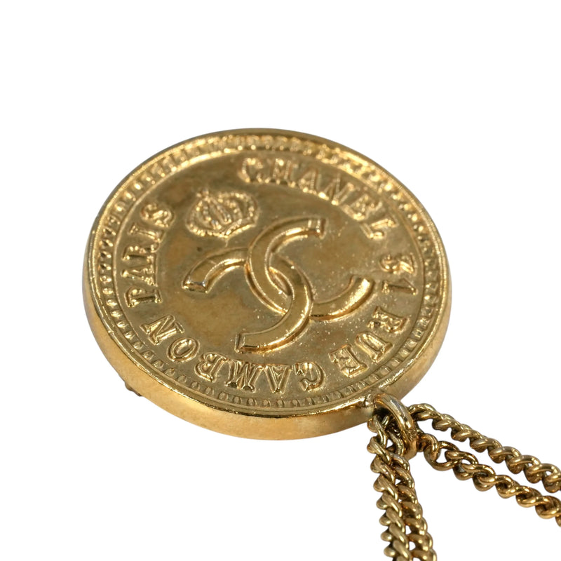 CHANEL Matelasse CC Logo Brooch 29 - Metal 