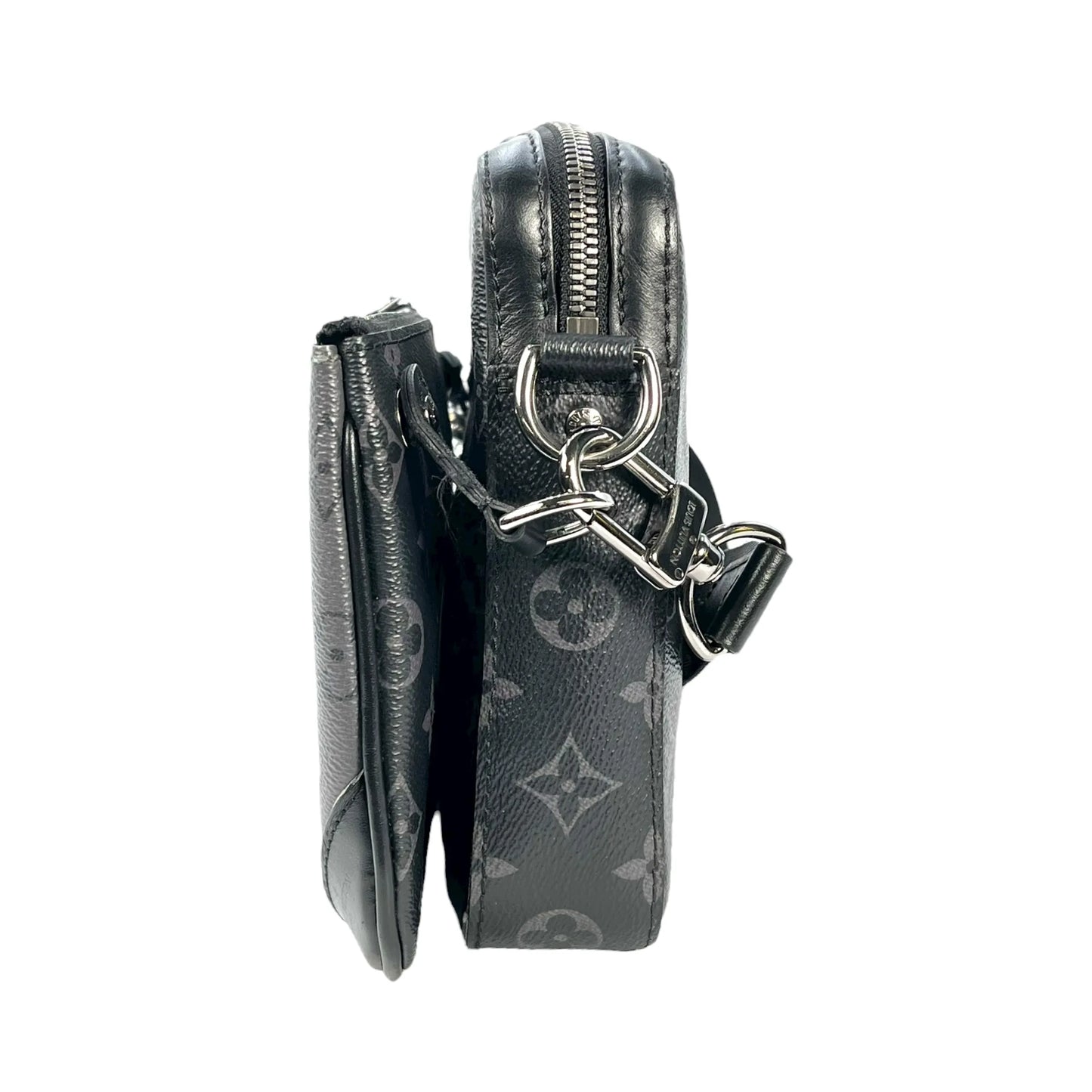 Louis Vuitton Trio Messenger Monogram Eclipse Shoulder Bag - Black 