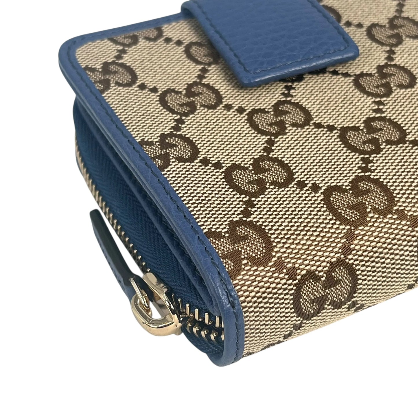 GUCCI GG Canvas Compact Bifold Wallet - Brown 